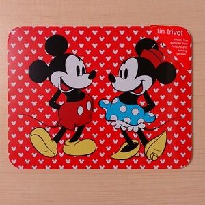 Mickey Minnie Mouse Metal Tin Cork Trivet Hot Plate